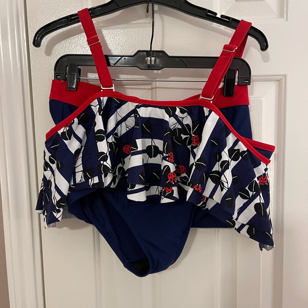 NWOT Eloquii two piece swim suit. Only tried on.